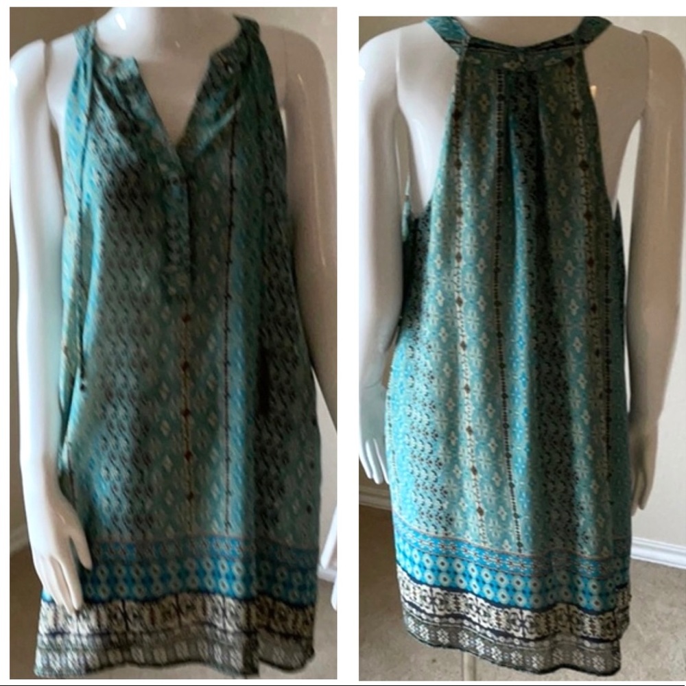 Lily White Sleeveless Mini Tunic Dress Large